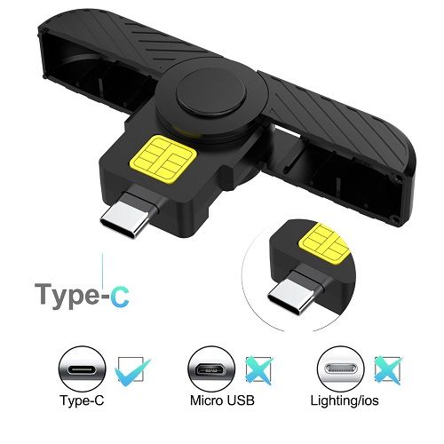 Tip C USB čitač ID smart Kettz CR-K1030B slika 3