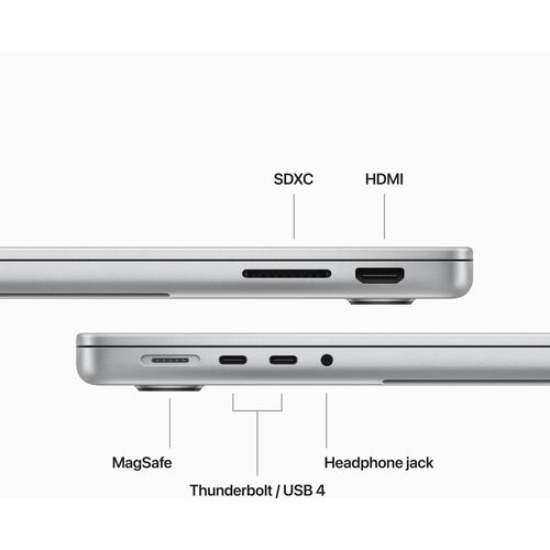 Apple MacBook Pro 14: SILVER/M3 8C/10C GPU/8GB/512GB-ZEE slika 10