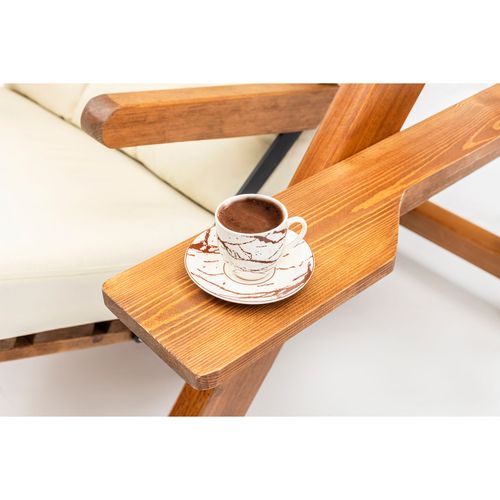 Hanah Home Galata Swing S3 - Cream Cream Garden Triple Swing Chair slika 4