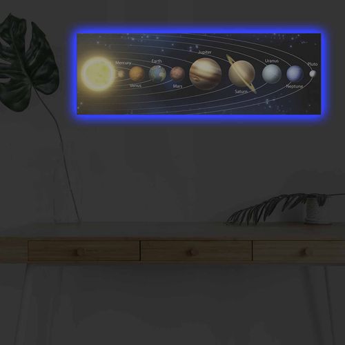 3090NASA-021 Multicolor Decorative Led Lighted Canvas Painting slika 2