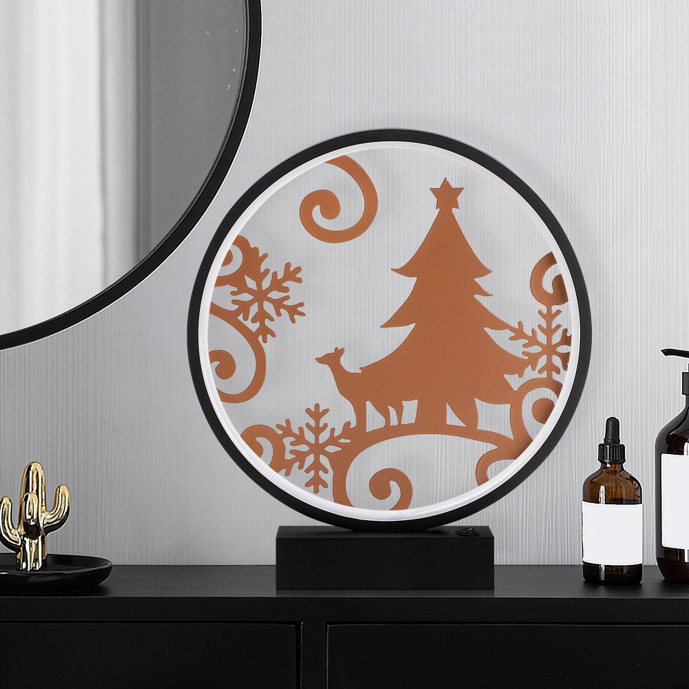 Crna bakarna stolna lampa XMAS3 slika 3