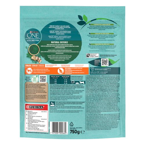 	 PURINA ONE® DUAL NATURE ZA STERILIZIRANE MAČKE Bogata lososom, 8x750 g slika 2