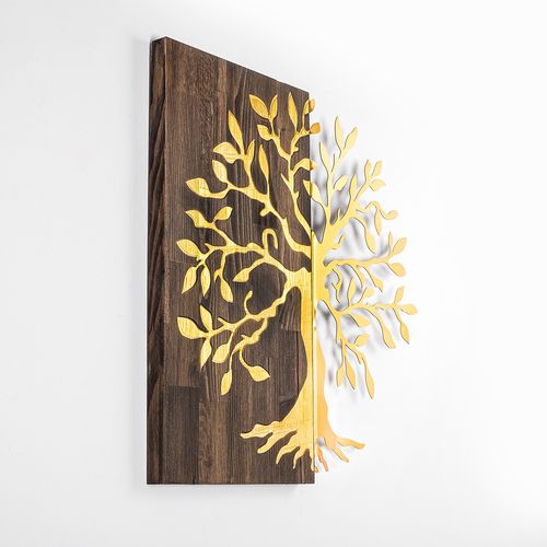 Wallity Drvena zidna dekoracija, Tree - Gold slika 5