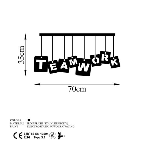 Wallity Metalna zidna dekoracija, Teamwork slika 5