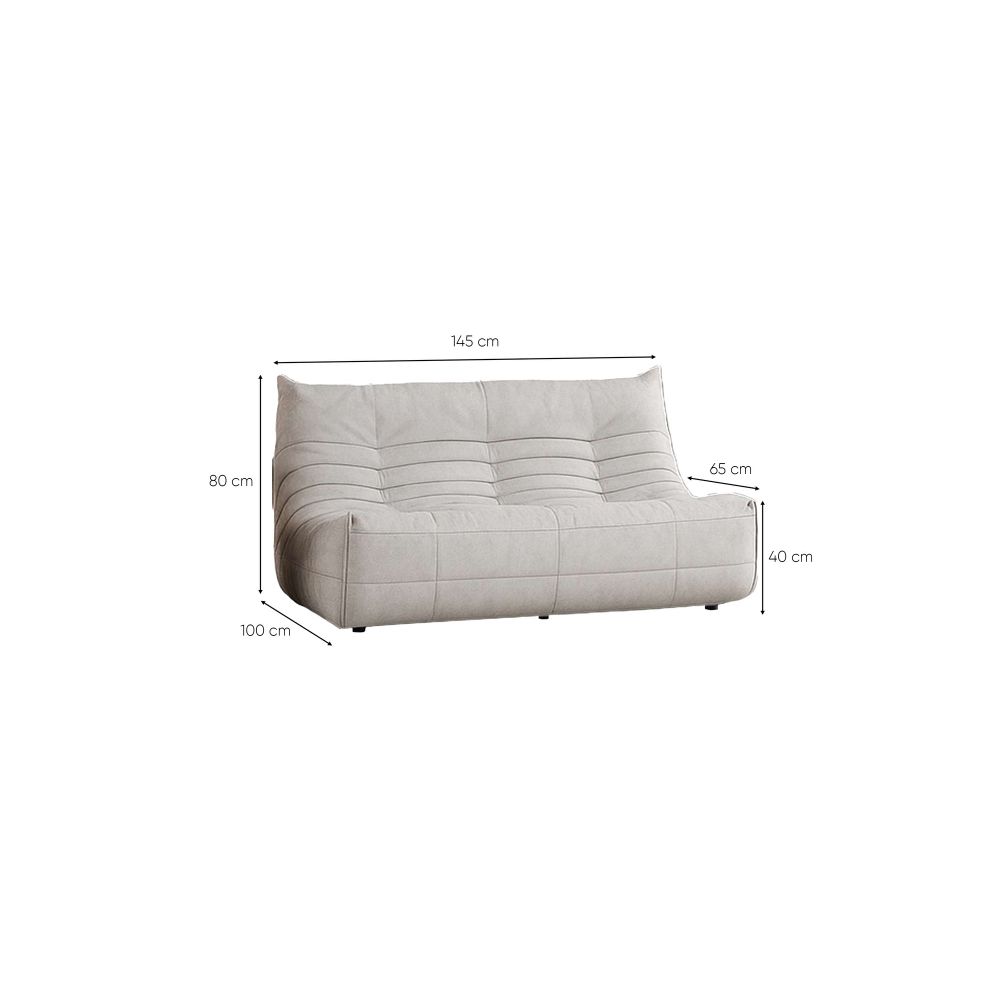 Dvosjed Sofa Bocek - Bijela slika 5