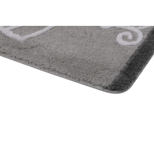 Elbise - Grey Multicolor Acrylic Bathmat Set (2 Pieces) slika 6