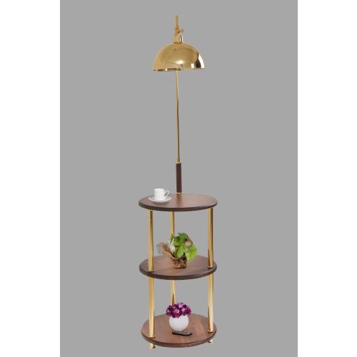 Tokyo Ceviz Gold Lambader Retro 3 Başlıklı Gold
Walnut Floor Lamp slika 2