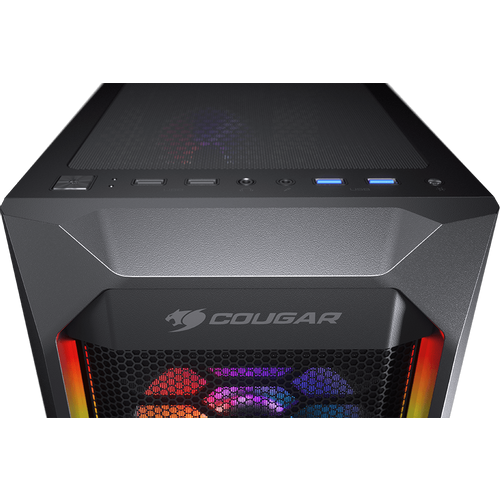 COUGAR | MX410 Mesh -G RGB | PC Case | Mid Tower / Mesh Front Panel with ARGB strips / 4 x ARGB Fans / 4mm TG Left Panel slika 4