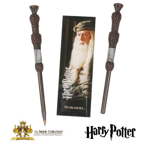 NOBLE COLLECTION - Harry Potter - Čarobni Štapić Olovka i Knjižna Oznaka Dumbledore slika 3