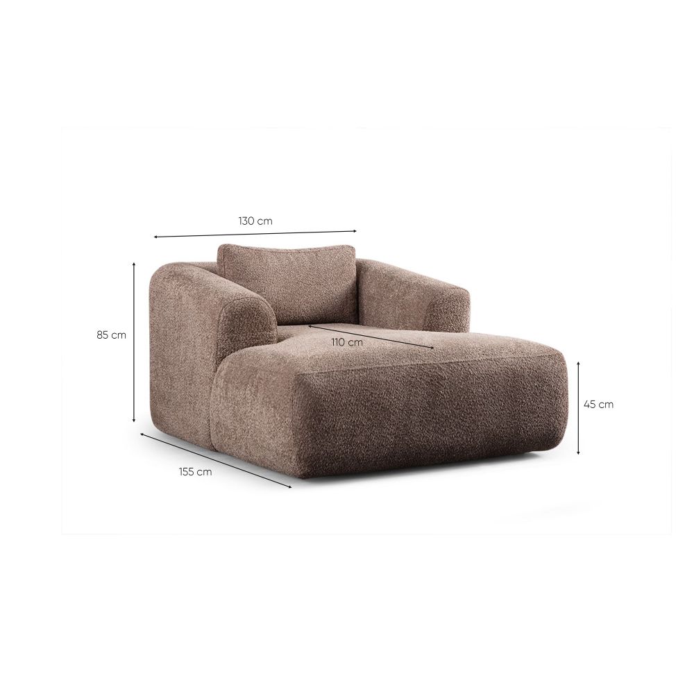 Sofa za Jednu Osobu Sofia - Braon slika 4