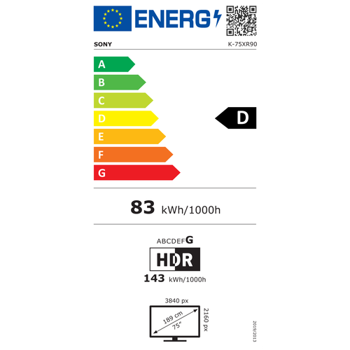 Sony televizor Mini LED UHD K75XR90PAEP slika 2