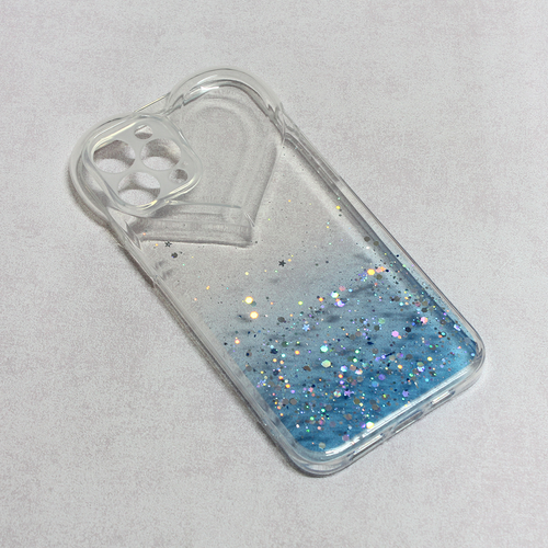 Torbica Heart Glitter za iPhone 13 6.1 plava slika 1
