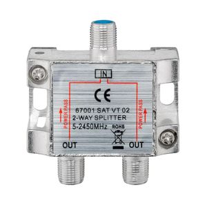 HQ Antenski RF razdelnik 1 ulaz - 2 izlaza, 5-2400MHz - FVS2D