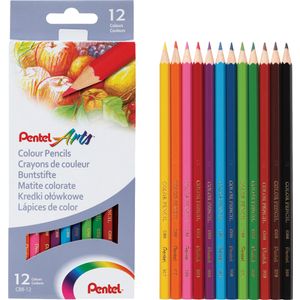 Boje drvene 1/12 duge PENTEL karton CB8-12U blister