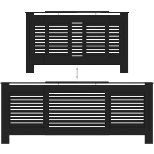 Pokrov za radijator MDF crni 205 cm slika 10
