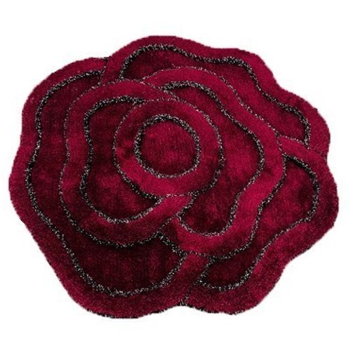 Colourful Cotton Akrilna kupaonska prostirka Big Rose - Maroon slika 2