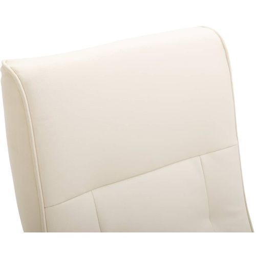 Masažna fotelja od umjetne kože bijela slika 46