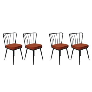Yıldız-945 V4 Set Stolica Crvena/Crna (4 Komada)