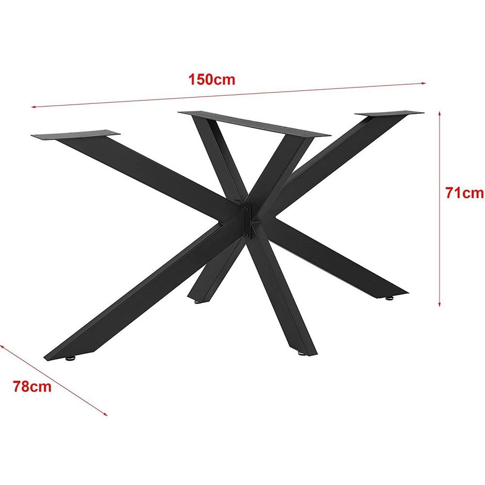 Metal table legs Ahtapot, colour: black slika 9