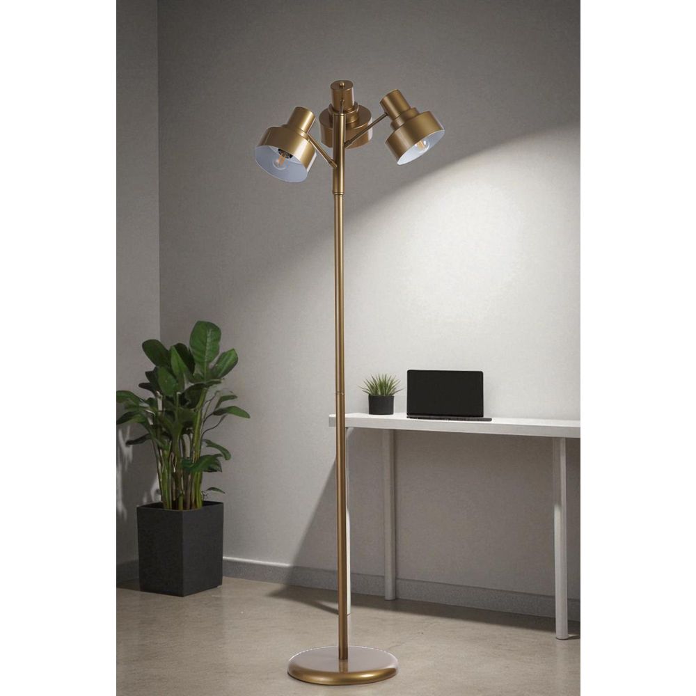 Opviq Podna lampa 111, zlatna slika 1