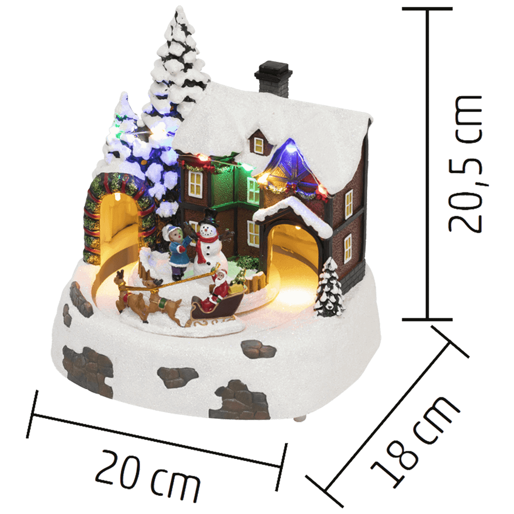 home Dekorativna LED rasvjeta, Diorama, snježna kuća - DRM 15 slika 3
