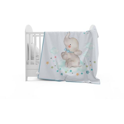 InterBaby dekica 110x140 Elephant Blue slika 2