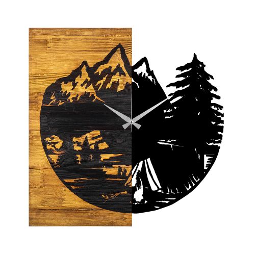 Wallity Ukrasni drveni zidni sat, Wooden Clock 19 slika 5