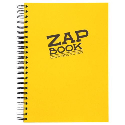 Clairefontaine Zap book A4 80gr 160L, mix boja, spiralni uvez, bjanko, 100% reciklirani papir slika 2