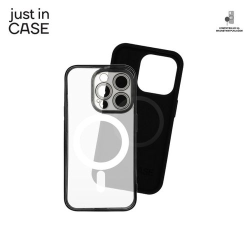 2u1 Extra case MAG MIX PLUS paket CRNI za iPhone 15 Pro slika 2