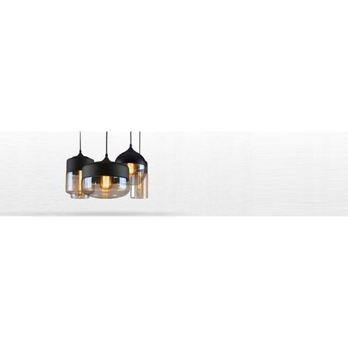 TOOLIGHT Staklena stropna svjetiljka Zenit D Black slika 15