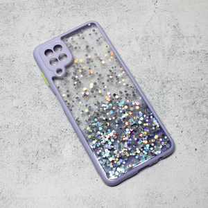 Torbica Frame Glitter za Samsung A125F Galaxy A12 ljubicasta