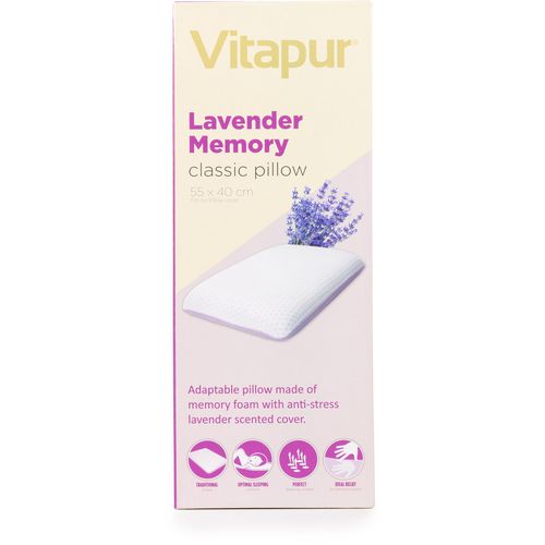 Klasični jastuk od memorijske pjene Vitapur Lavender Memory - 40x55 cm slika 9