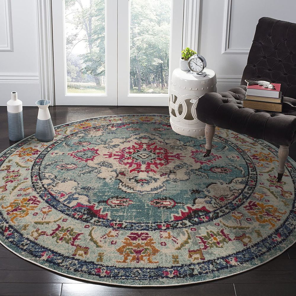Tepih WOOPAMUK495 Turquoise - Kvadratni Tepih (120 x 120 cm) slika 1