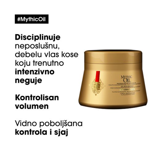 Loreal Professionnel Paris Mythic Oil maska za debelu vlas 200ml slika 2