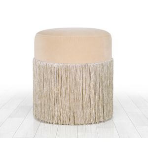 Merkur - Cream Cream Pouffe