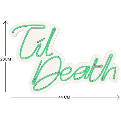 Wallity Ukrasna plastična LED rasvjeta, Til Death - Green slika 12