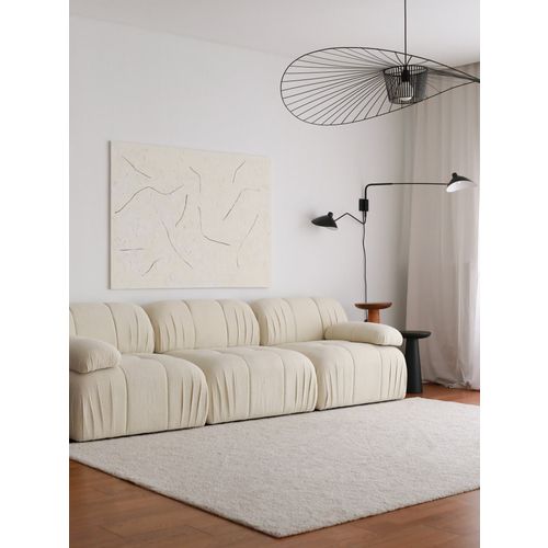 Soli 3 Seater - White White 3-Seat Sofa slika 2