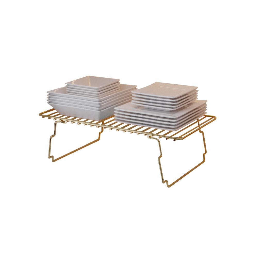 Zidna Polica Gold Brown s Organizatorom za Ormar slika 8