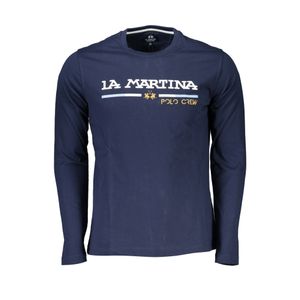 LA MARTINA MEN'S LONG SLEEVE T-SHIRT BLUE