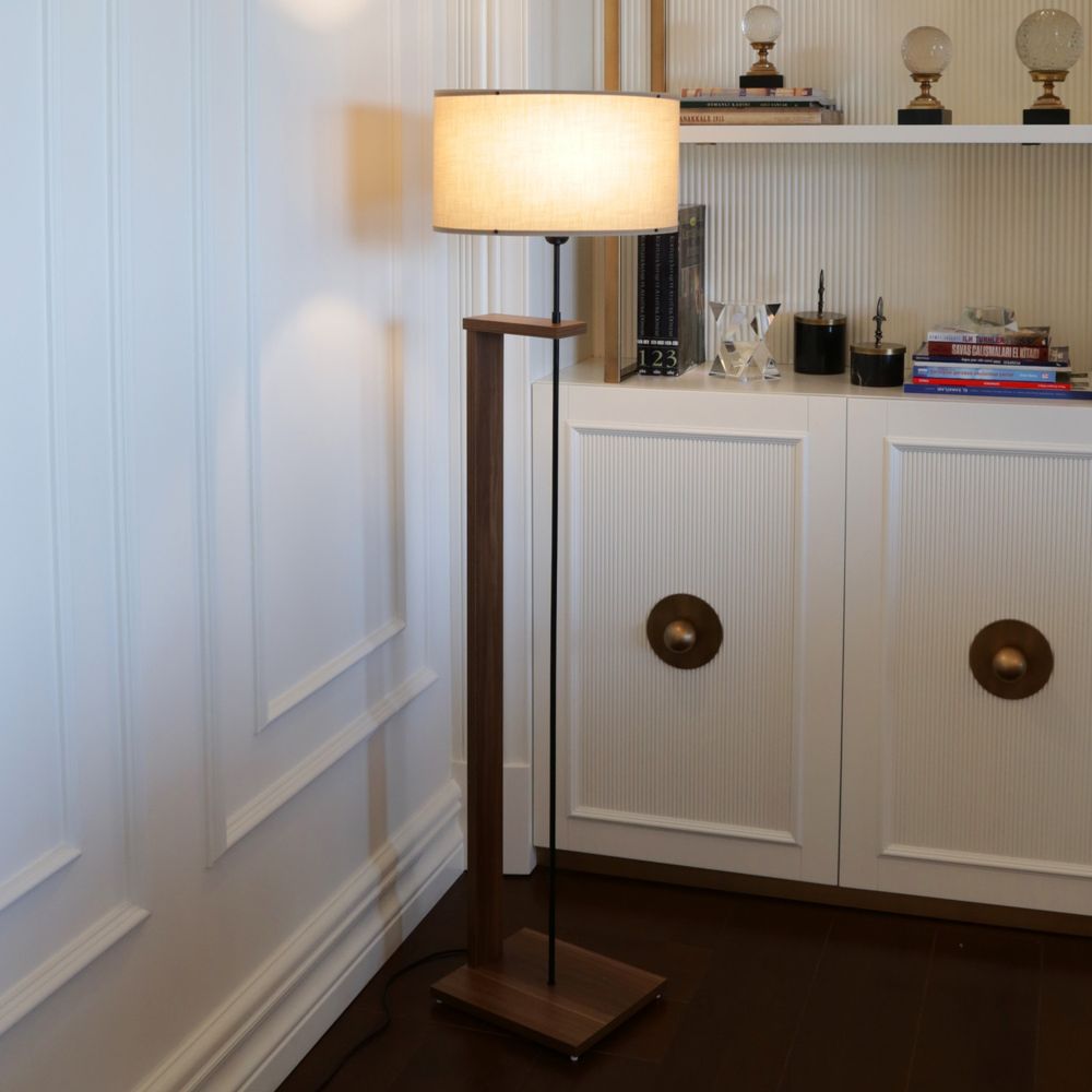 AYD-3131 Mink Drvena Podna Lampa slika 1