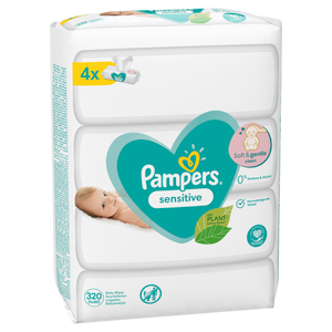 Pampers vlažne maramice Sensitive 4 x 80 komada