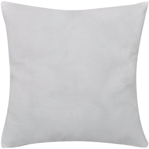130901 4 White Cushion Covers Cotton 40 x 40 cm slika 15