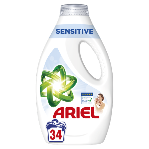 Ariel tekući deterdžent za pranje rublja Sensitive 34 pranja/1,7l slika 1