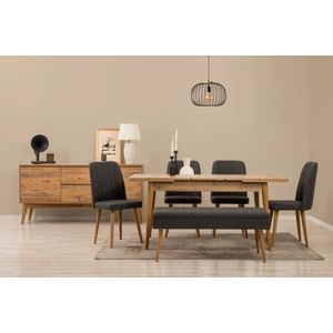 Vina 03 1053 - Set za Trpezariju od 7 Komada sa Produžnim Stolom