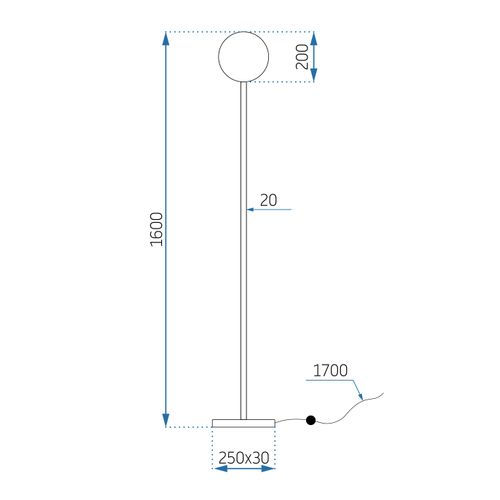 TOOLIGHT Podna svjetiljka Floor APP926-1F slika 16