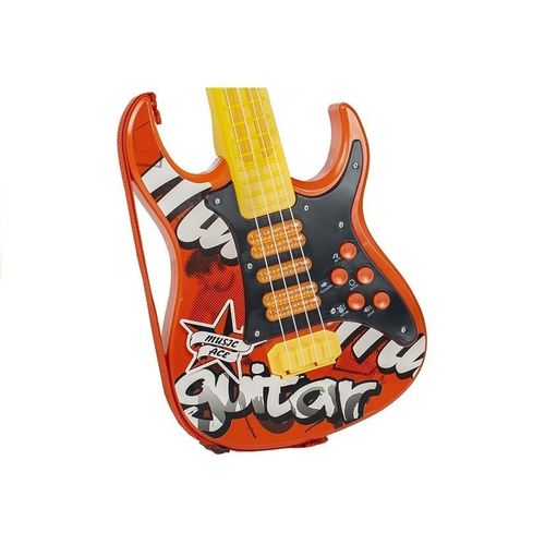 Dječja električna gitara sa cool mikrofonom Star - crvena slika 3