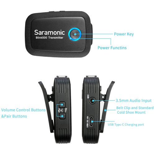 Saramonic mikrofon 2.4G mini wireless for camera/phone with 1 transmitters slika 4