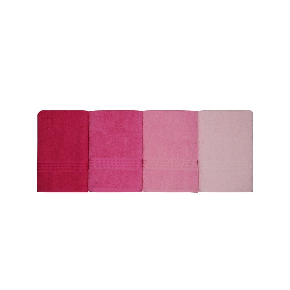 Set Peškira Rainbow u Nijansama Roze (4 Komada) slika 3