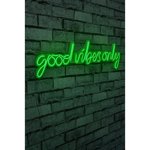 Wallity Ukrasna plastična LED rasvjeta, Good Vibes Only - Green slika 1