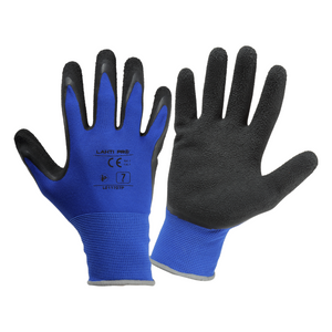  Lahti latex rukavice crno-plave l211707p, "8"